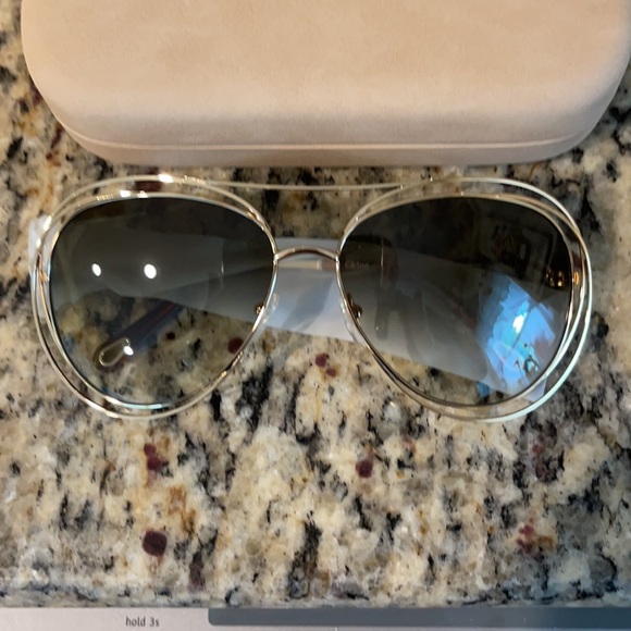 Chloe 61mm Aviator Sunglasses main image 6